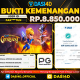 BUKTI KEMENANGAN 30 SEPTEMBER  2025 DI  GEM SAVIOUR CONQUEST RP.8.850.000