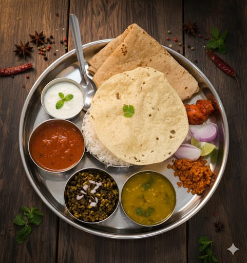 Maharashtrian Rice Plate