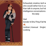 Veel Card w/ Text