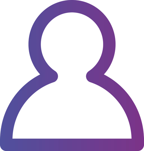purple user icon linear outline vector 29003239.png