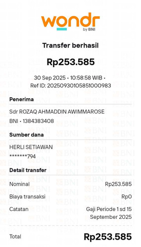 Gaji 1 15 september 2025 ROZAQ.jpg