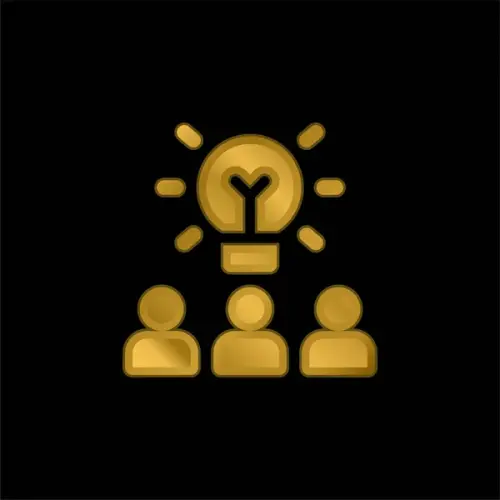 depositphotos 470942904 stock illustration brainstorming gold plated metalic icon.webp