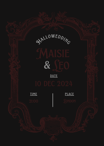 Black Floral Patterned Wedding RSVP Invitation 20250823 112924 0000.png