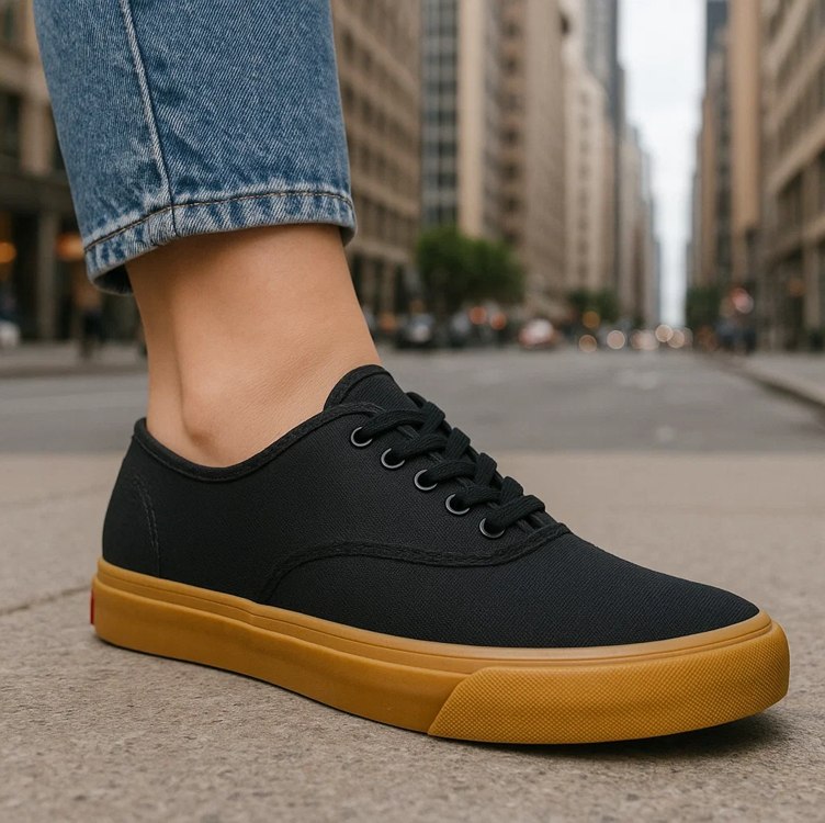 Tênis Rainha Mont Car – Preto+Bege