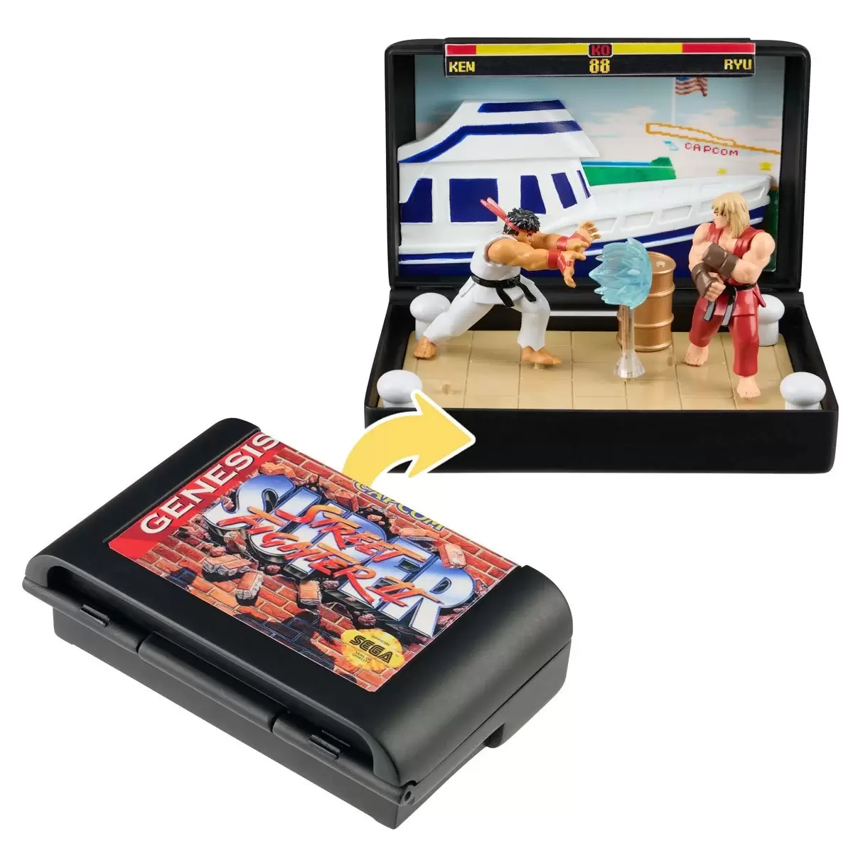 Console Heroes Delivers Nostalgic Clash with Sega Genesis Street Fighter II Diorama Playset Console Heroes Delivers Nostalgic Clash with Sega Genesis Street Fighter II Diorama Playset