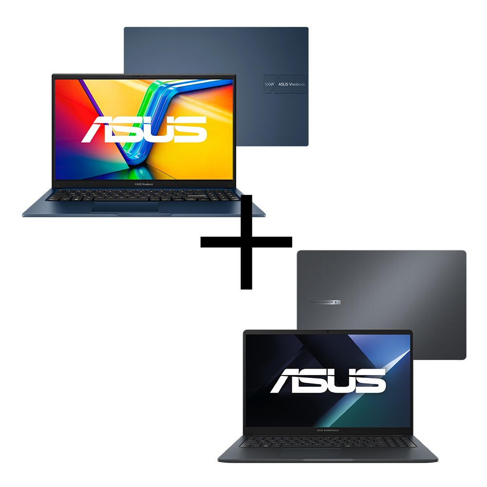Notebook ASUS Vivobook 15 X1504VA-NJ1745W Quiet Blue + Notebook ASUS ExpertBook B1 B1503CVA_BR-S70002 Gentle Grey