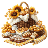 Picnic Among Sunflowers Element (117)
