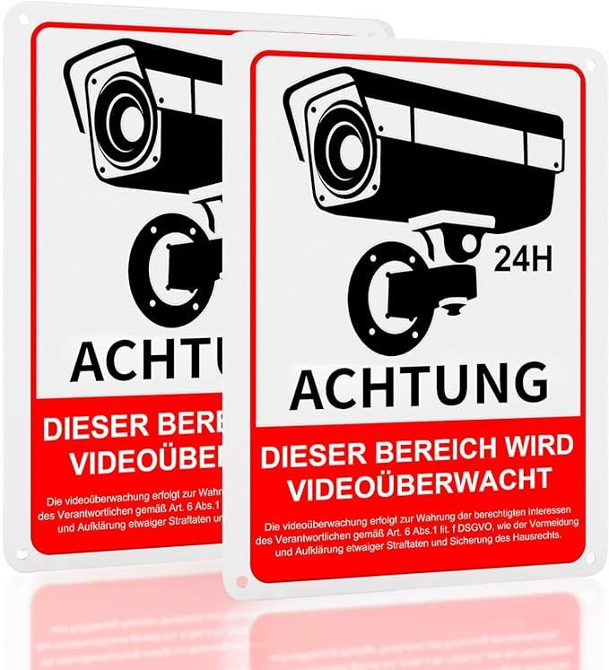 #VerdientProvisionen<br>achtung videoüberwachung schild