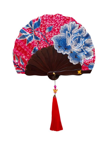 Bundar Batik 23cm Fushia Bunga Biru Tua.jpg