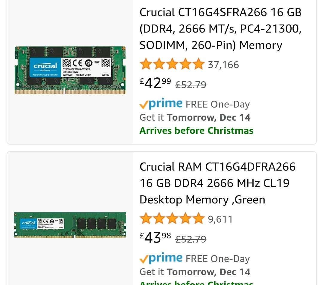 What's the difference between these two RAM sticks? r/pcgamingtechsupport