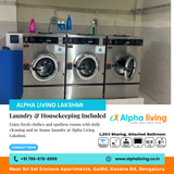 Fresh laundry and daily cleaning done for you.