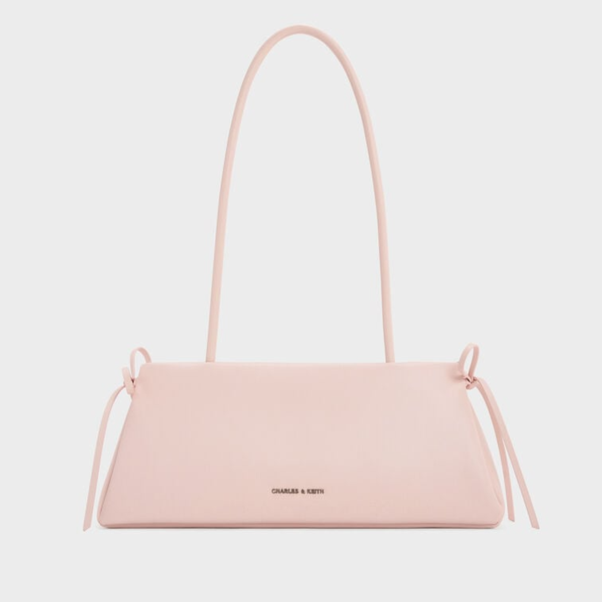 Túi đeo vai hình chữ nhật Bow Elongated Trapeze - Màu Hồng