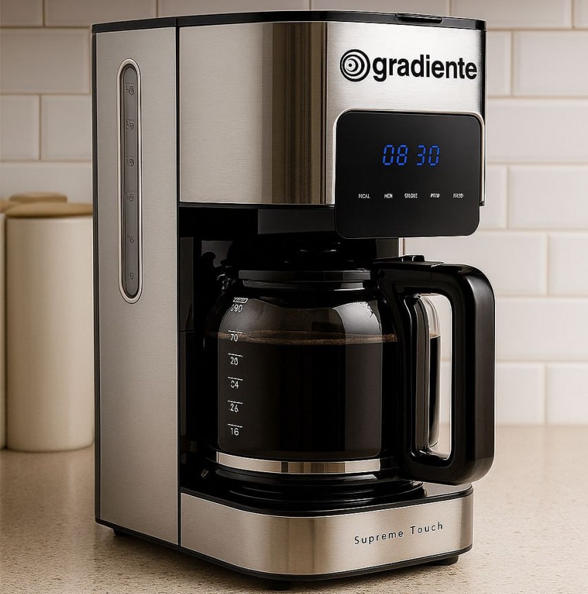 Cafeteira Elétrica 38 Xícaras Supreme Touch Com Painel Digital Programável Filtro Permanente Gradiente