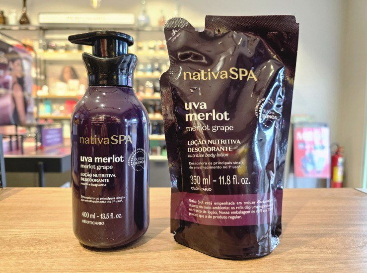 Combo Nativa Spa: Loção Corporal Ameixa Negra 400ml + Refil