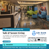 At Sri Ram PG Colive Marathahalli safety is a priority.