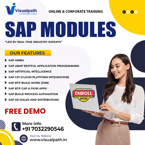 ✨ Visualpath brings you Online & Corporate Training in top SAP Modules to upgrade your skills with real-time expertise.
🚀 Our Features:
🔹 SAP Ariba – 📦 Smarter procurement & supply chain.
🔹 SAP ABAP Restful Application Programming – 💻 Build scalable business apps.
🔹 SAP Artificial Intelligence – 🤖 Smarter automation & analytics.
🔹 SAP CPI (Cloud Platform Integration) – 🔗 Easy system integrations.
🔹 SAP BTP Build Work Zone – 🏢 Digital collaboration hub.
🔹 SAP BTP CAP & Fiori Apps – 📱 Modern app development.
🔹 SAP Build Process Automation – ⚡ Faster workflows & efficiency.
🔹 SAP SD (Sales & Distribution) – 📊 Sales & order management.
🎯 Why Choose Us?
 ✅ Free Demo 🎁
 ✅ Real-Time Industry Experts 👨‍🏫
 ✅ Hands-On Projects 🛠️
📞 For details, call: +91 7032290546
🔗 WhatsApp: https://wa.me/c/917032290546
🌍 Visit: https://www.visualpath.in/sap-btp-cap-fiori-training.html
📝 Visit our Blog: https://visualpathblogs.com/category/sap-fiori/