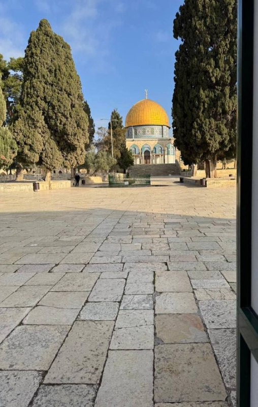  من المسجد الأقصى المبارك صباح اليوم....