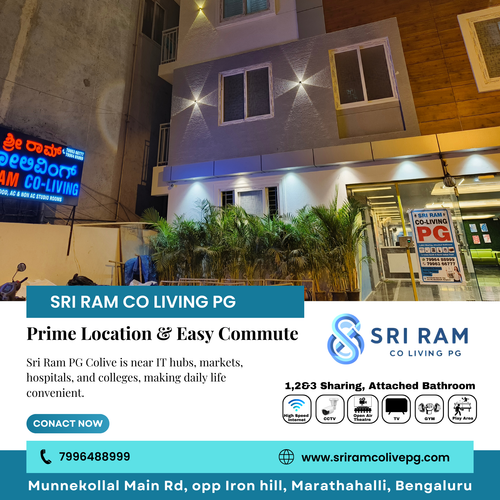 Sri Ram PG Colive Marathahalli offers easy access to IT hubs hospitals and colleges..png