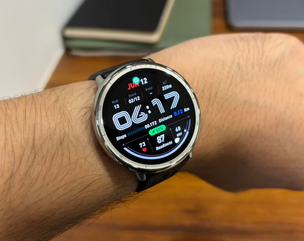 Relógio inteligente Amazfit Active 2 Amoled 1.32 Gps, redondo, Bluetooth, 160 modos esportivos, relógio inteligente preto