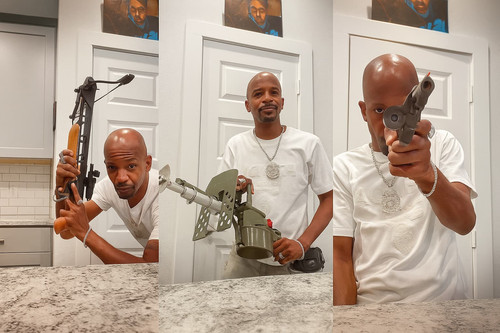 Charleston White updates his weapon.jpg