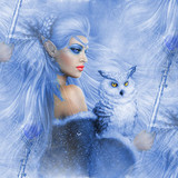 The Fairy And Owl background 1