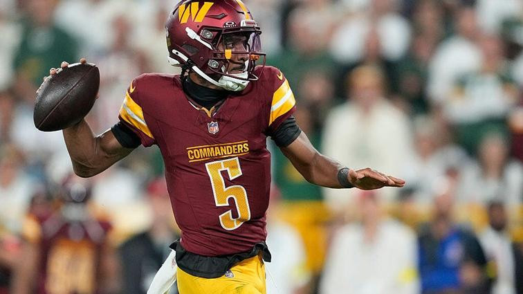 Jayden Daniels em ação