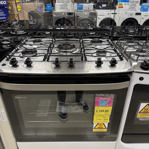 Fogão 5 bocas Electrolux Branco Efficient com Mesa Inox, PerfectCook e VaporBake (FE5IB).jpg