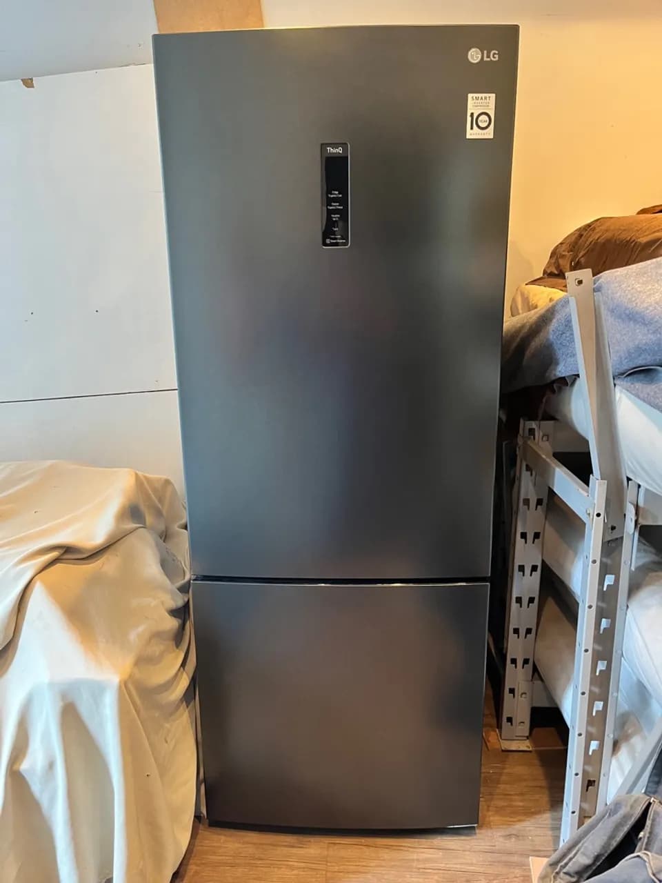 Geladeira/Refrigerador LG Frost Free Smart Preta – 451L Inox Look GC-B569NQLC.AMCFSBS