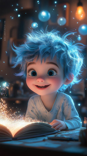 surajarts a cute little baby girl smiling happily with glow blu a220a01f 6ffb 436c bcfe 680f7640d302.jpg