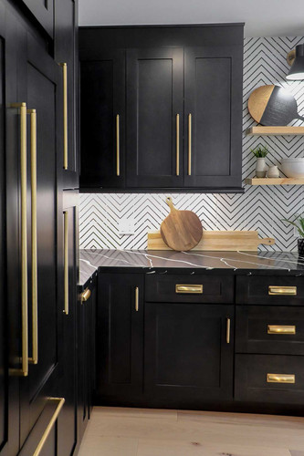 Canada Kitchens shaker charcoal gold handles.jpg