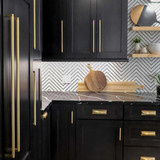 Canada Kitchens shaker charcoal gold handles