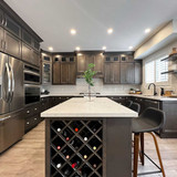 Canada Kitchens london grey wine rack