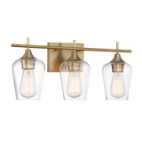Breena 3 Light Dimmable Vanity Light Warm Brass