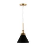 Option C  Pendant Blackened Steel Brass