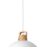 Option E - Wood Pendant White