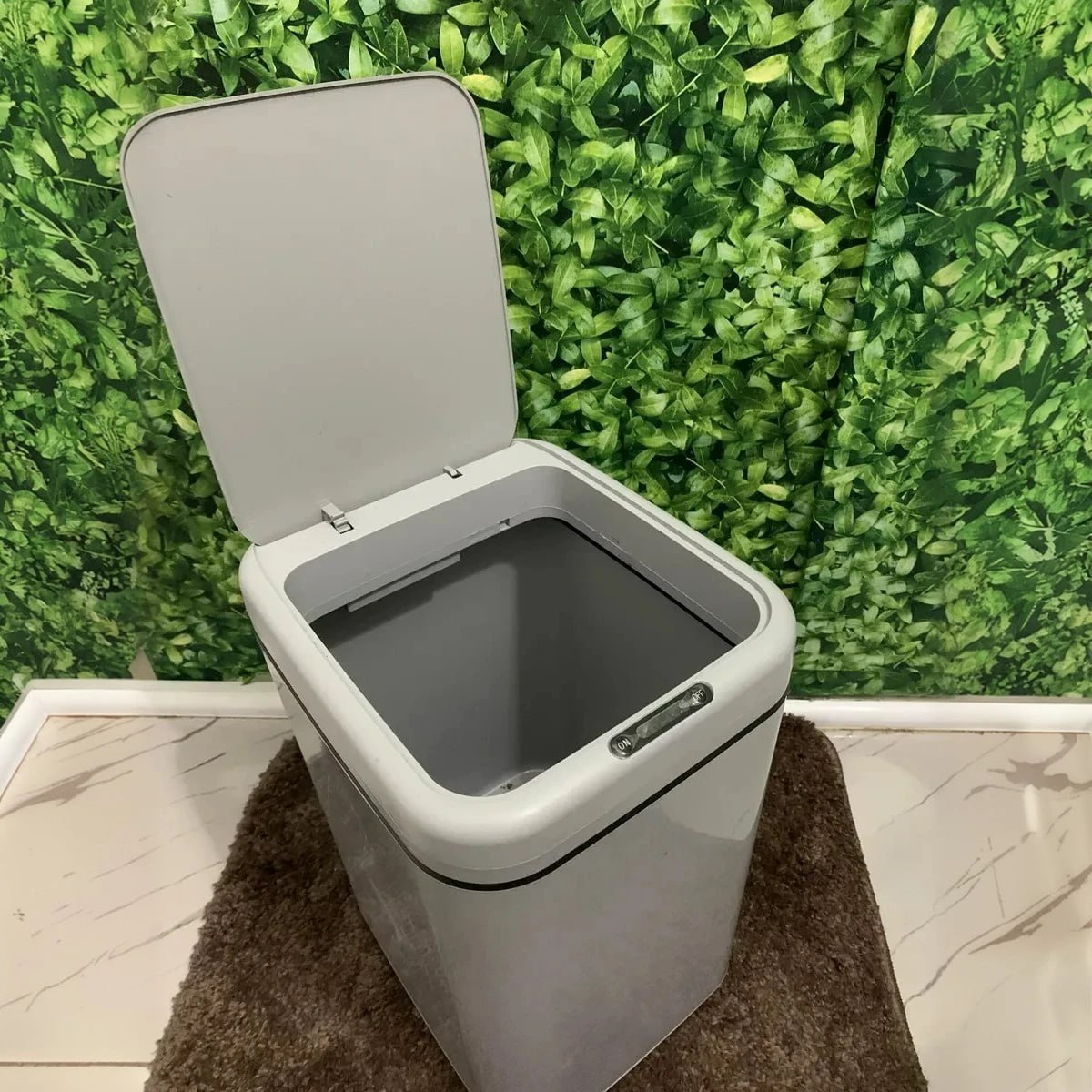Lixeira Automática Sensor De Proximidade 16 Litros Á Pilhas Cinza