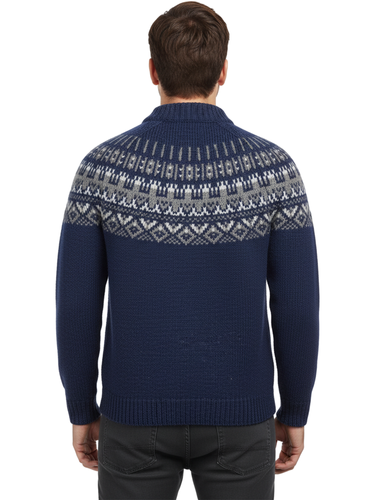 Mens Full Zip Sweater Blue 3.png