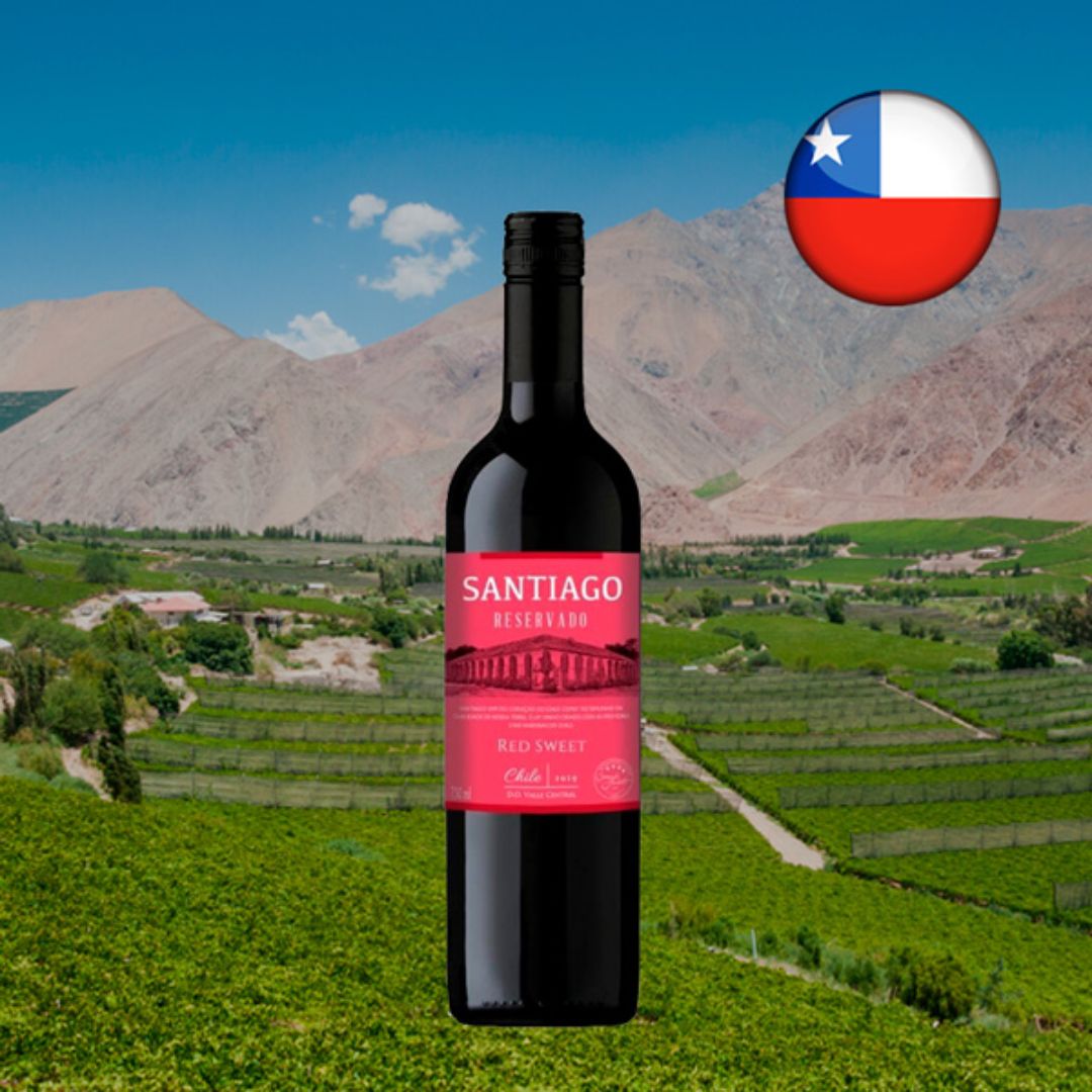 Santiago Vinho Tinto Chileno Reservado Sweet Red 750 Ml