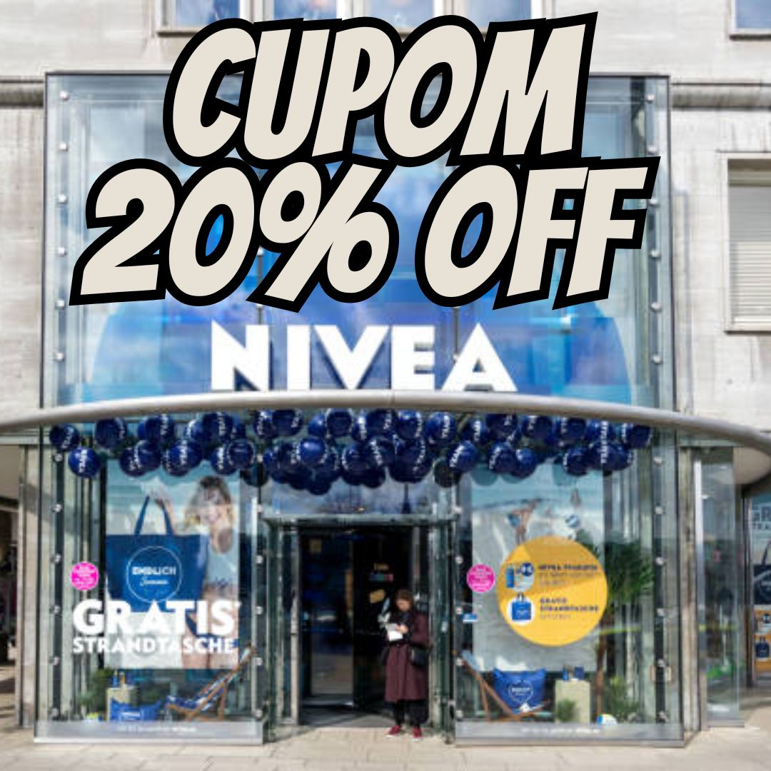 Ganhe 20% off em compras a partir de R$ 100