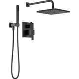 Option G - Premium Black Rain Shower with Handheld
