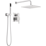 Option F - Premium Chrome Rain Shower with Handheld