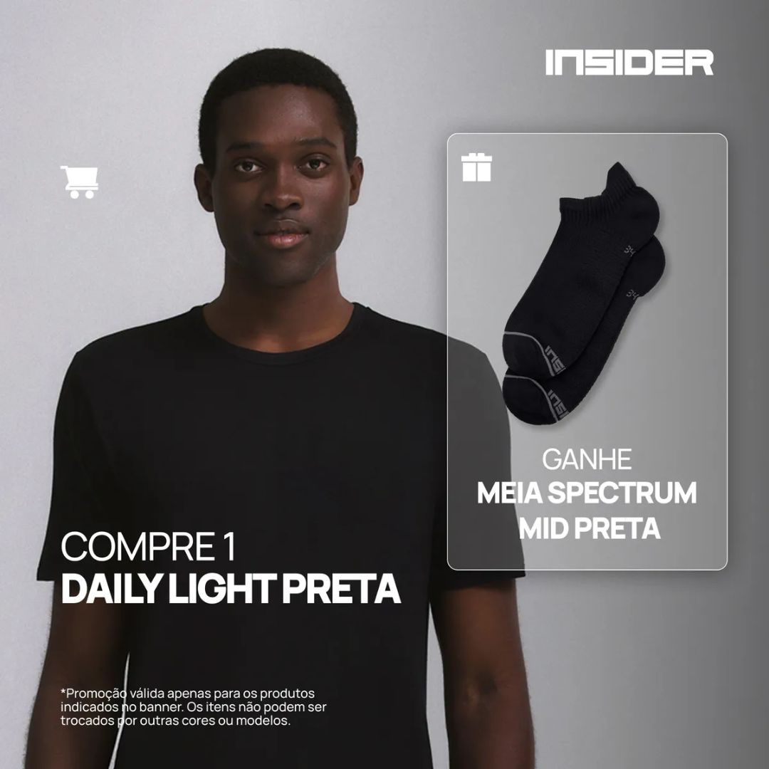 Compre 1 Camiseta Light E Ganhe 1 Meia Spectrum
