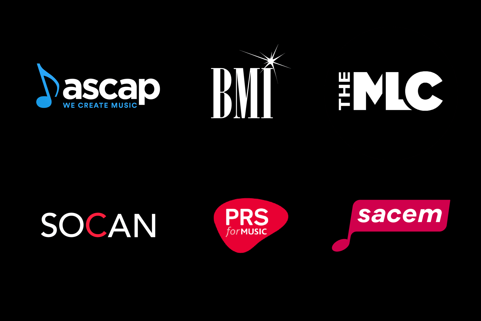 Global Performance Rights Organizations logos