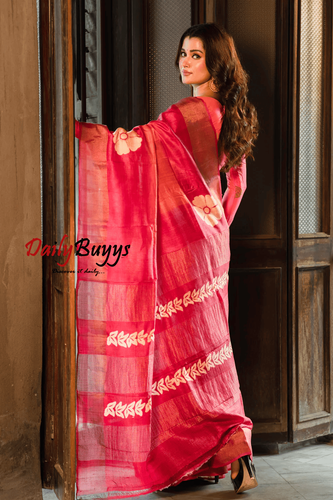 Shop Trendy Tussar Silk Saree Online in India | Dailybuyys.png