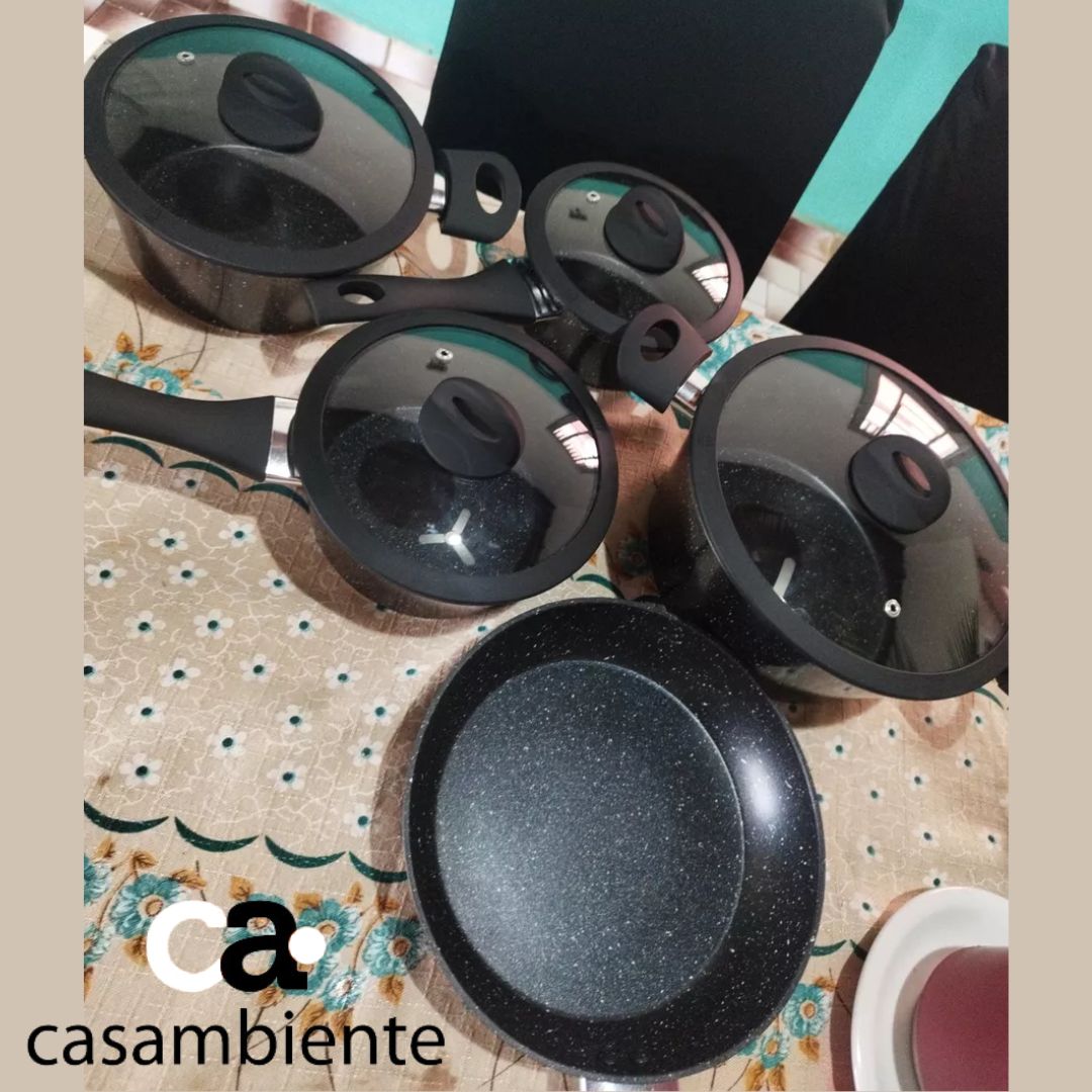 Jogo Panelas Indução Cerâmica Viena 5 Peças Casambiente