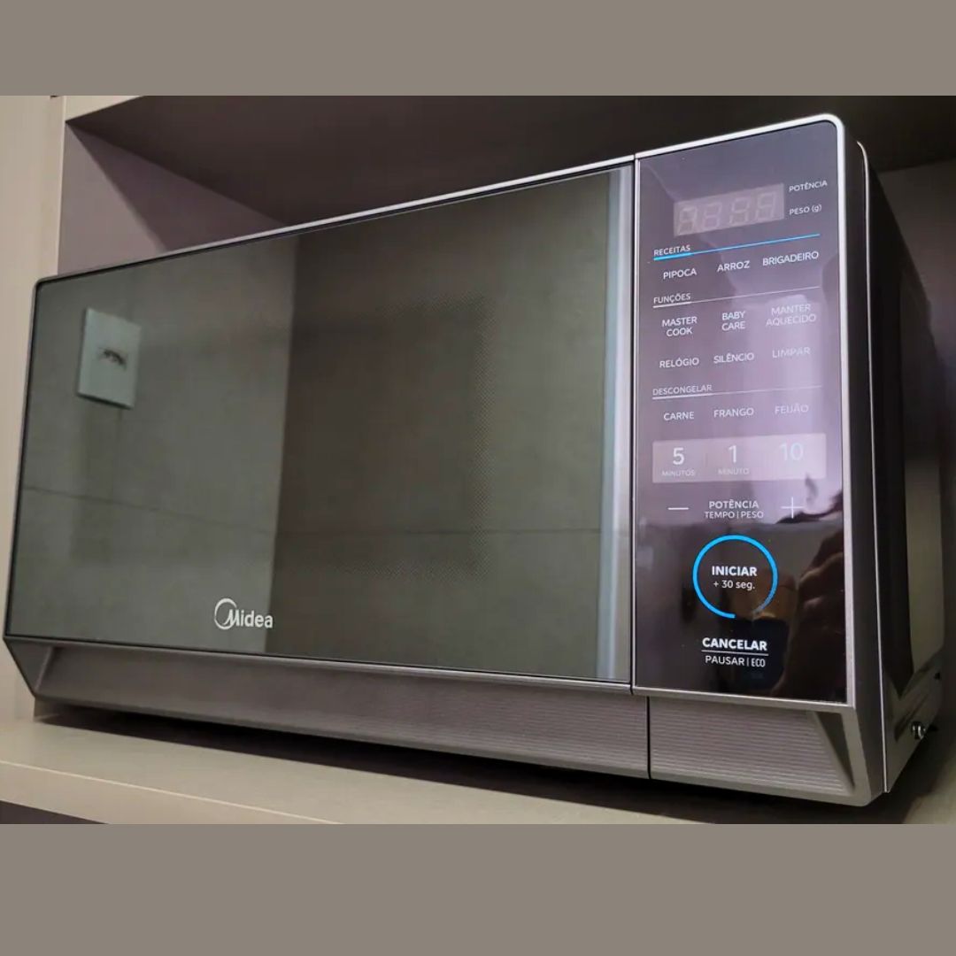 Micro-ondas 20l Prata Porta Espelhada Mastercook Midea