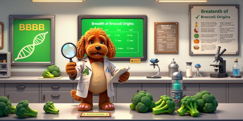 Subject Big Belly Bob BBB plush labradoodle with round limbs standing in a modern research lab holdi.jpg