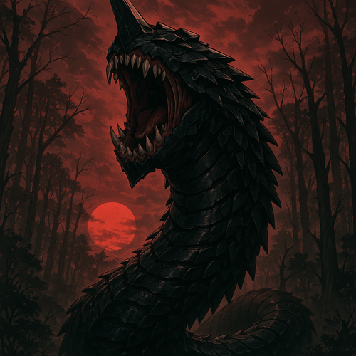 20250930 2222 Giant Horned Worm Roaring simple compose 01k6ewgh7pf088a8sfj0473fw0.png