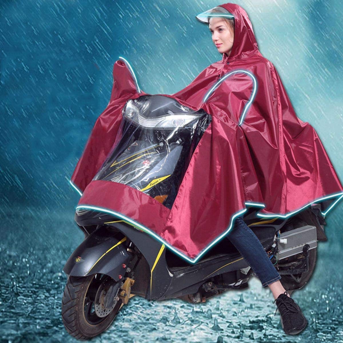 Moto Rain Coat Image 1