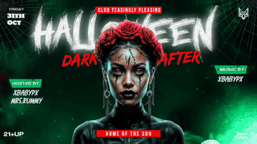 Green Futuristic Halloween Partty Youtube Thumbnail.gif